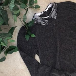 Lace Collar Sweater